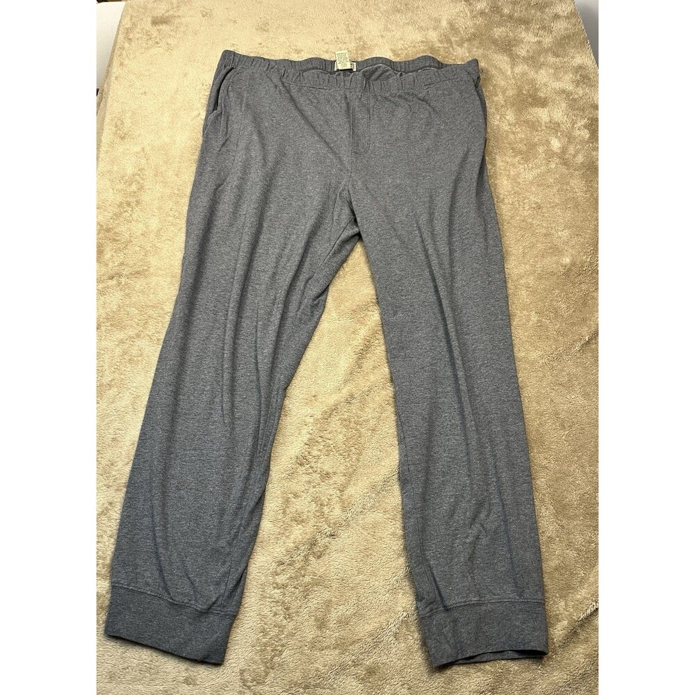 LL BEAN Charcoal Heather Gray Jogger Sweat Pants Size XXL Reg Pockets